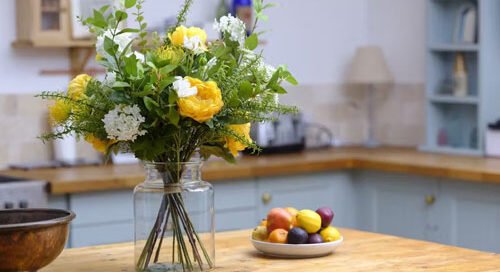 clean fresh flower